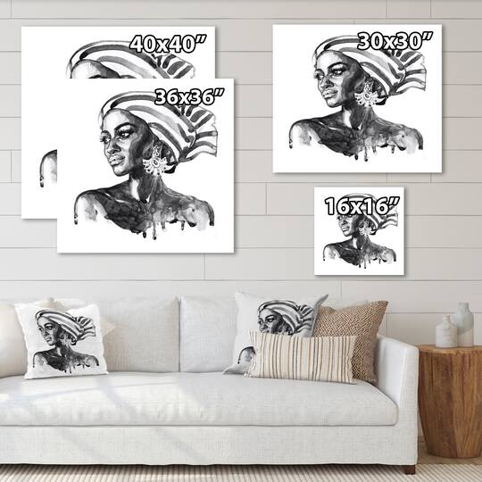 Designart - Portrait of African American Woman XII